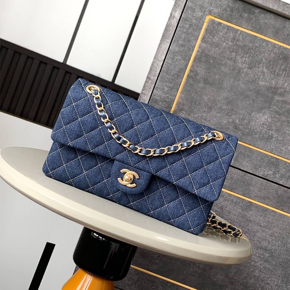 Ch**el  Classic Double Flap Handbag(HIGH-END GRADE)
