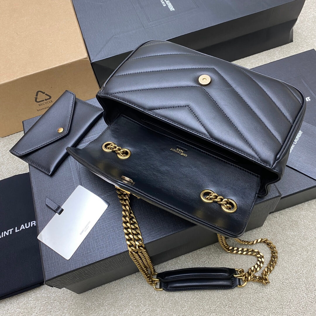 Y51 LOULOU small in MATELASSÉ lambskin
