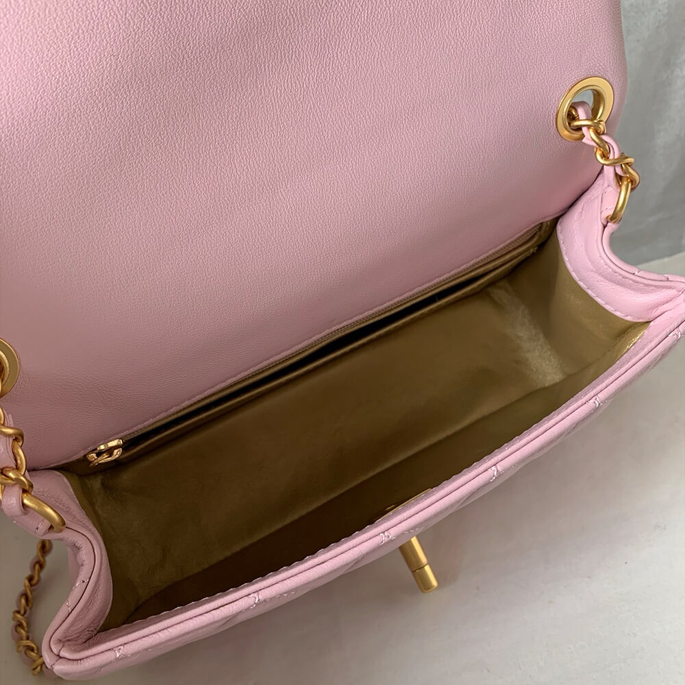 Ch**el Pearl Crush Mini Rectangular Flap(HIGH-END GRADE)