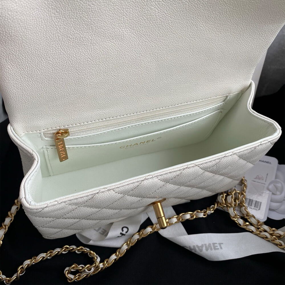 Ch**el Mini Classic Handbag With Top Handle(HIGH-END GRADE)