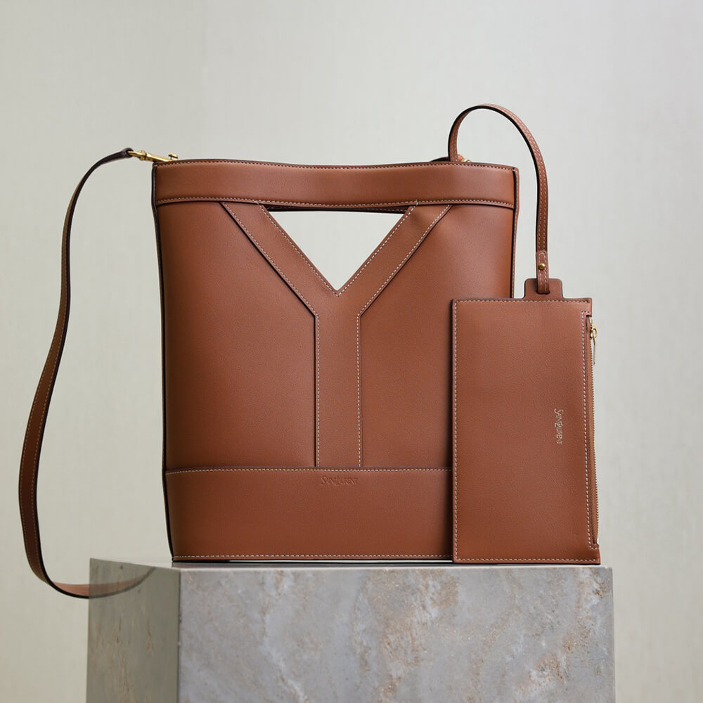 Y51 Y small bucket in canvas and leather(HIGH-END GRADE)