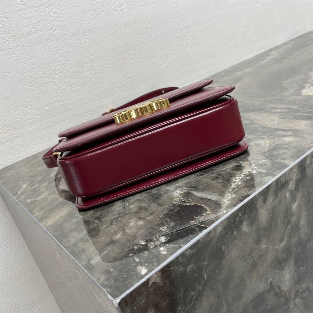Ce1i*e TEEN TRIOMPHE BAG IN shiny calfskin(HIGH-END GRADE)