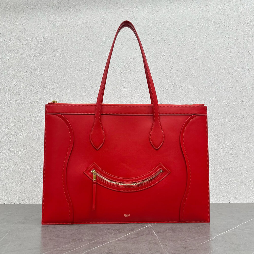 CLINE FLAT CABAS NEW LUGGAGE IN GLOSSY CALFSKIN