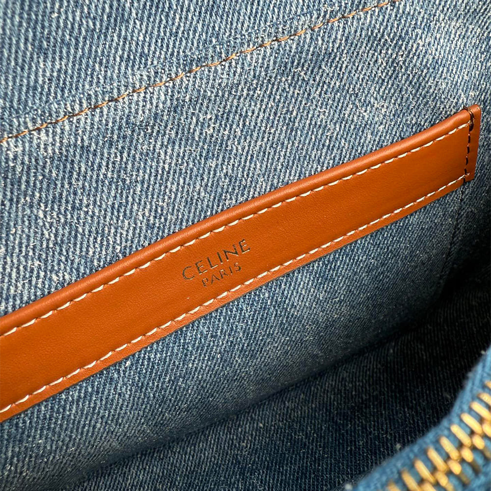 Ce1i*e TEEN NINO BAG IN DENIM(HIGH-END GRADE)