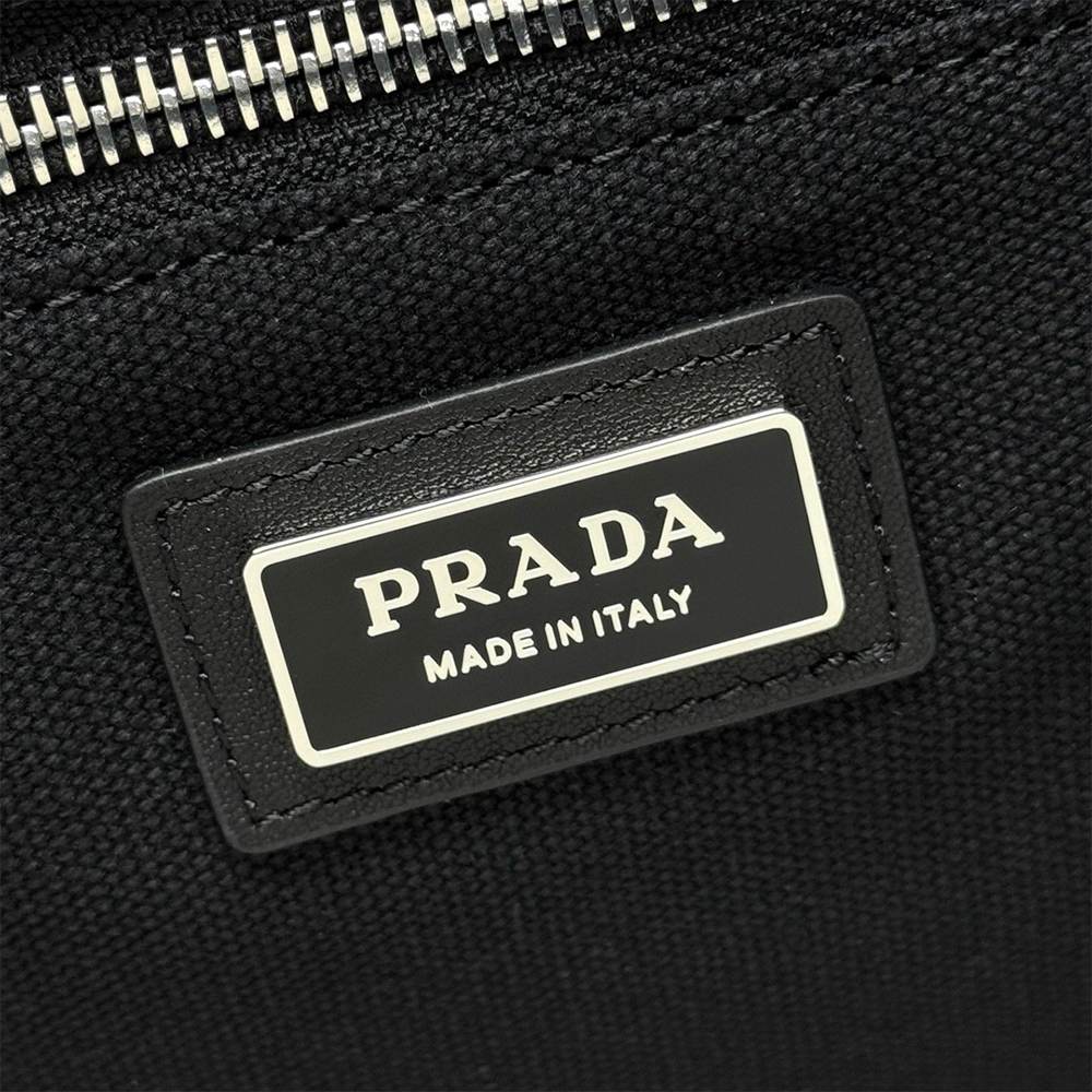 Pra*a Jardinière extra-large cotton canvas tote bag(HIGH-END GRADE)